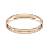 Goldsmiths 4mm Traditional Court Standard Wedding Ring In 9 Carat Rose Gold