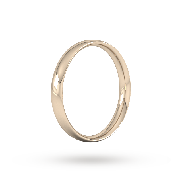 Goldsmiths 4mm Traditional Court Standard Wedding Ring In 9 Carat Rose Gold