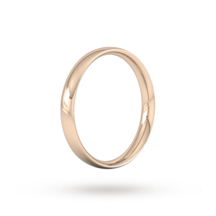 Goldsmiths 4mm Traditional Court Standard Wedding Ring In 9 Carat Rose Gold