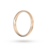 Goldsmiths 4mm Traditional Court Standard Wedding Ring In 9 Carat Rose Gold