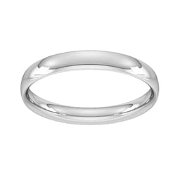08308501 - 4mm Traditional Court Standard Wedding Ring In 18 Carat White Gold