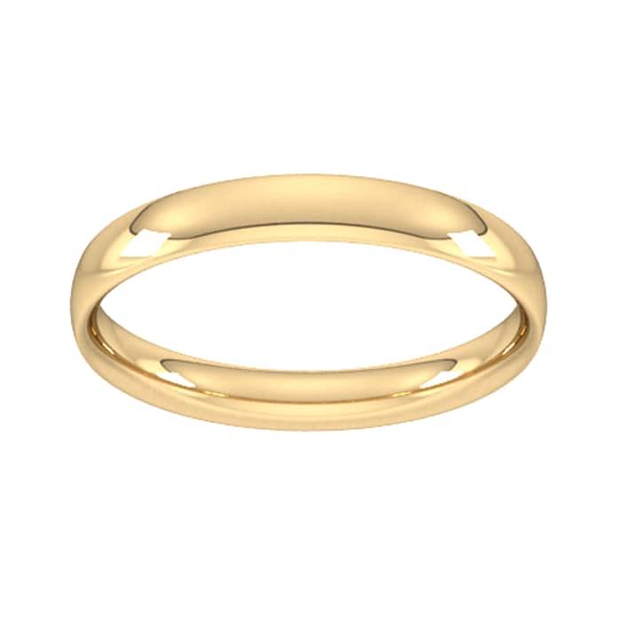 Goldsmiths 4mm Traditional Court Standard Wedding Ring In 18 Carat Yellow Gold - Ring Size P