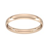 Goldsmiths 4mm Traditional Court Standard Wedding Ring In 18 Carat Rose Gold