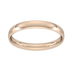 08308503 - 4mm Traditional Court Standard Wedding Ring In 18 Carat Rose Gold