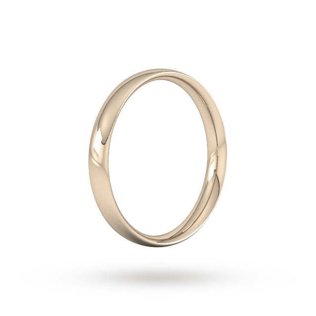 Goldsmiths 4mm Traditional Court Standard Wedding Ring In 18 Carat Rose Gold