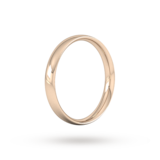 Goldsmiths 4mm Traditional Court Standard Wedding Ring In 18 Carat Rose Gold