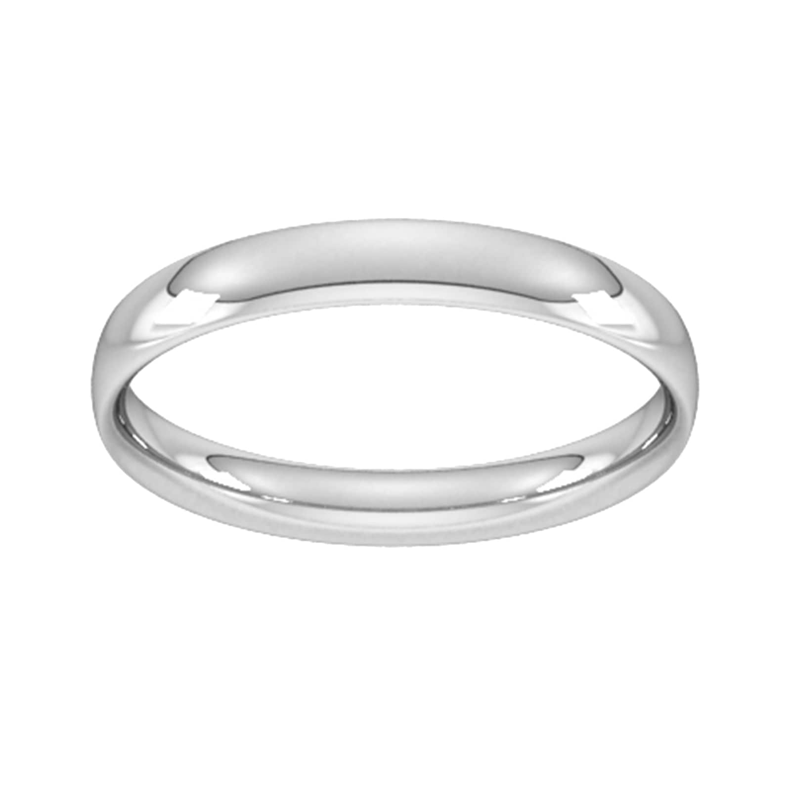 4mm Traditional Court Standard Wedding Ring In 950 Palladium - Ring Size R