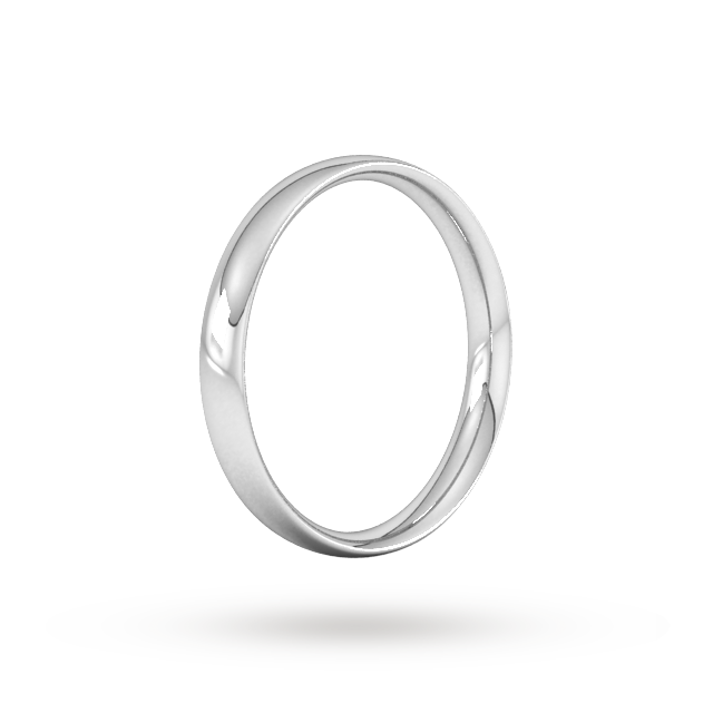 Goldsmiths 4mm Traditional Court Standard Wedding Ring In 950 Palladium Goldsmiths 4mm Traditional Court Standard Wedding Ring In 950 Palladium