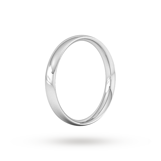 Goldsmiths 4mm Traditional Court Standard Wedding Ring In 950 Palladium