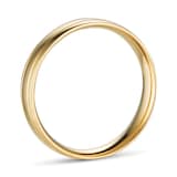 Goldsmiths 4mm Traditional Court Standard Polished Finish With Grooves Wedding Ring In 9 Carat Yellow Gold