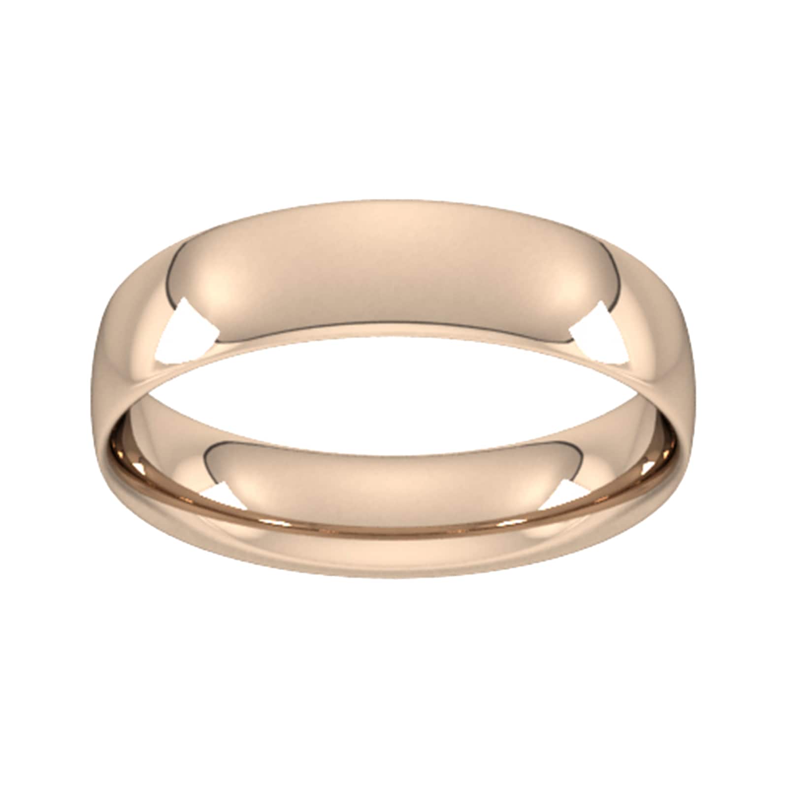 5mm Traditional Court Standard Wedding Ring In 9 Carat Rose Gold - Ring Size T