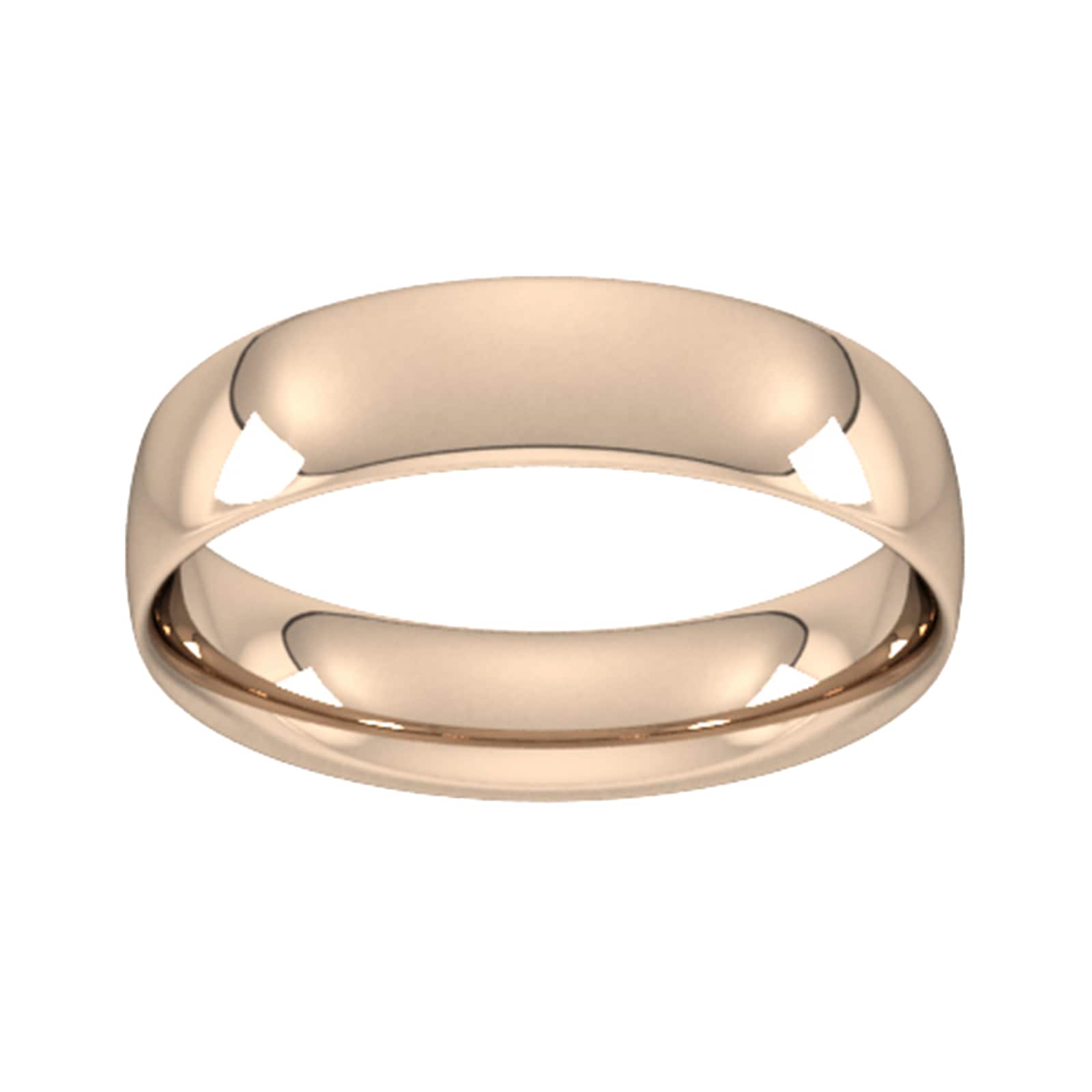 Goldsmiths 5mm Traditional Court Standard Wedding Ring In 9 Carat Rose Gold