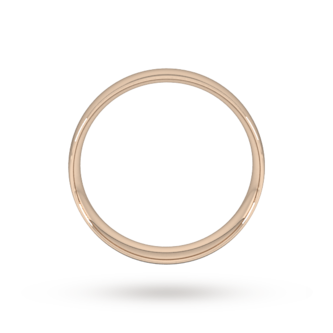 Goldsmiths 5mm Traditional Court Standard Wedding Ring In 9 Carat Rose Gold