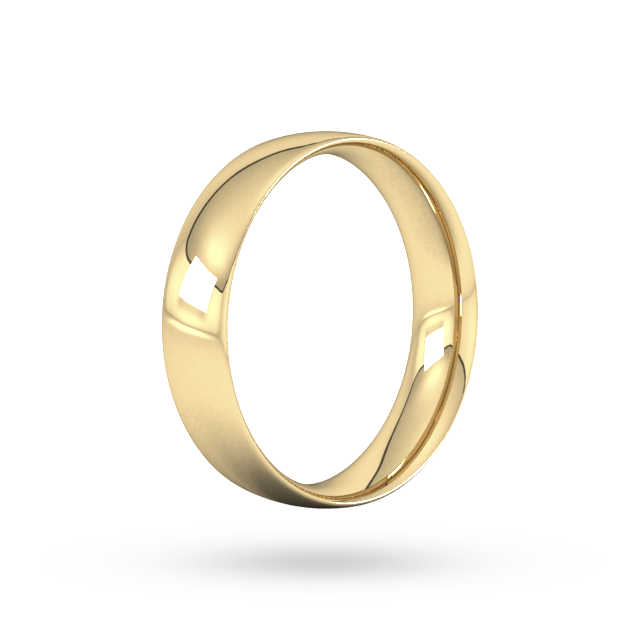 Goldsmiths 5mm Traditional Court Standard Wedding Ring In 18 Carat Yellow Gold Goldsmiths 5mm Traditional Court Standard Wedding Ring In 18 Carat Yellow Gold