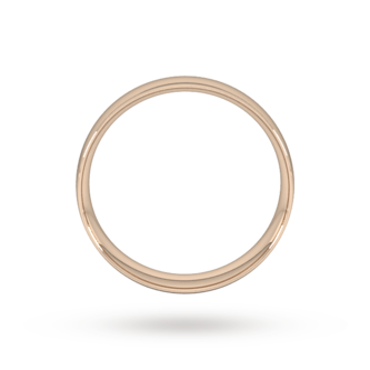 Goldsmiths 5mm Traditional Court Standard Wedding Ring In 18 Carat Rose Gold