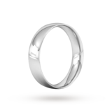 Goldsmiths 5mm Traditional Court Standard Wedding Ring In 950 Palladium - Ring Size N
