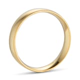 Goldsmiths 5mm Traditional Court Standard Milgrain Edge Wedding Ring In 18 Carat Yellow Gold