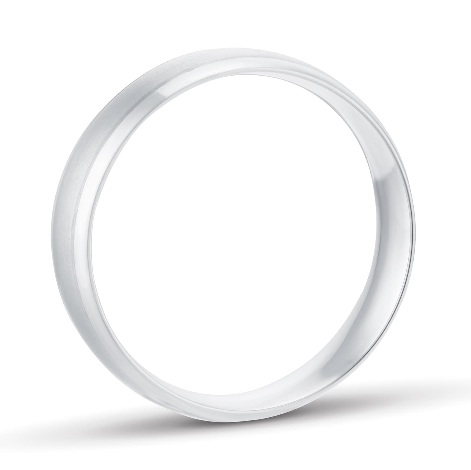 Goldsmiths 5mm Traditional Court Standard Matt Centre With Grooves Wedding Ring In 9 Carat White Gold - Ring Size Q Goldsmiths 5mm Traditional Court Standard Matt Centre With Grooves Wedding Ring In 9 Carat White Gold - Ring Size Q