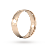 Goldsmiths 6mm Traditional Court Standard Wedding Ring In 18 Carat Rose Gold