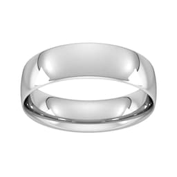 08308698 - 6mm Traditional Court Standard Wedding Ring In 950 Palladium