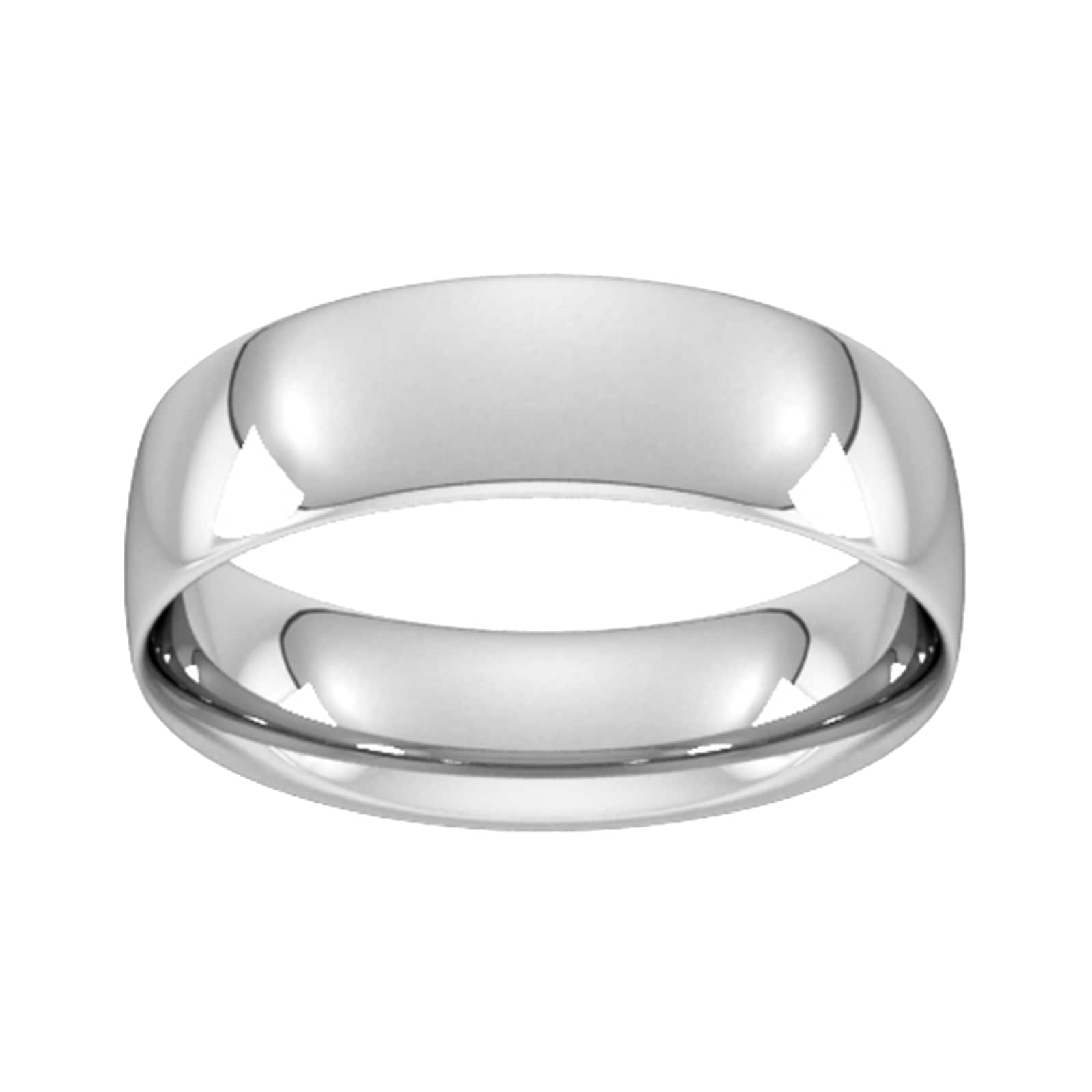Goldsmiths 6mm Traditional Court Standard Wedding Ring In Platinum Goldsmiths 6mm Traditional Court Standard Wedding Ring In Platinum