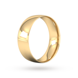 Goldsmiths 7mm Traditional Court Standard Wedding Ring In 9 Carat Yellow Gold