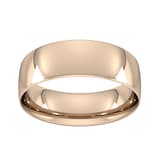 Goldsmiths 7mm Traditional Court Standard Wedding Ring In 9 Carat Rose Gold