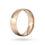 Goldsmiths 7mm Traditional Court Standard Wedding Ring In 9 Carat Rose Gold