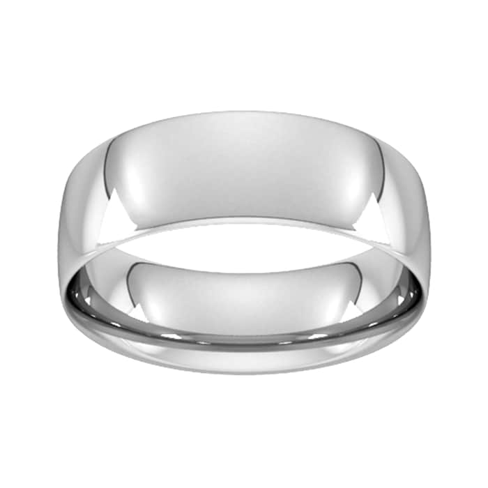 Goldsmiths 7mm Traditional Court Standard Wedding Ring In 950 Palladium