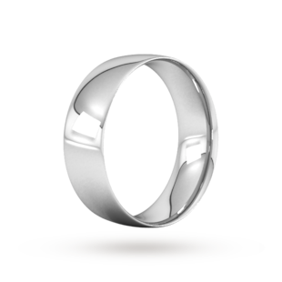 Goldsmiths 7mm Traditional Court Standard Wedding Ring In 950 Palladium