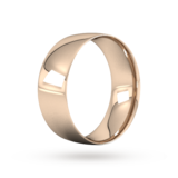 Goldsmiths 8mm Traditional Court Standard Wedding Ring In 9 Carat Rose Gold