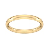 Goldsmiths 2.5mm Traditional Court Heavy Wedding Ring In 9 Carat Yellow Gold - Ring Size O