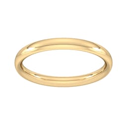 08308984 - 2.5mm Traditional Court Heavy Wedding Ring In 9 Carat Yellow Gold