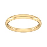 Goldsmiths 2.5mm Traditional Court Heavy Wedding Ring In 18 Carat Yellow Gold