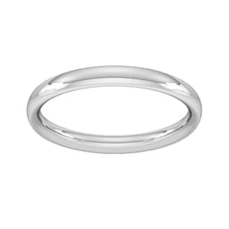 08308990 - 2.5mm Traditional Court Heavy Wedding Ring In Platinum