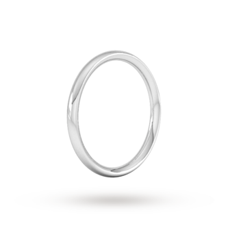 Goldsmiths 2mm Traditional Court Heavy Wedding Ring In 9 Carat White Gold Goldsmiths 2mm Traditional Court Heavy Wedding Ring In 9 Carat White Gold