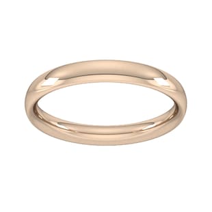 Best Luxury 
3mm Traditional Court Heavy Wedding Ring In 9 Carat Rose Gold