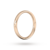 Goldsmiths 3mm Traditional Court Heavy Wedding Ring In 9 Carat Rose Gold