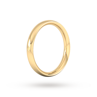 Best Luxury 
3mm Traditional Court Heavy Wedding Ring In 18 Carat Yellow Gold