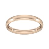 Goldsmiths 3mm Traditional Court Heavy Wedding Ring In 18 Carat Rose Gold