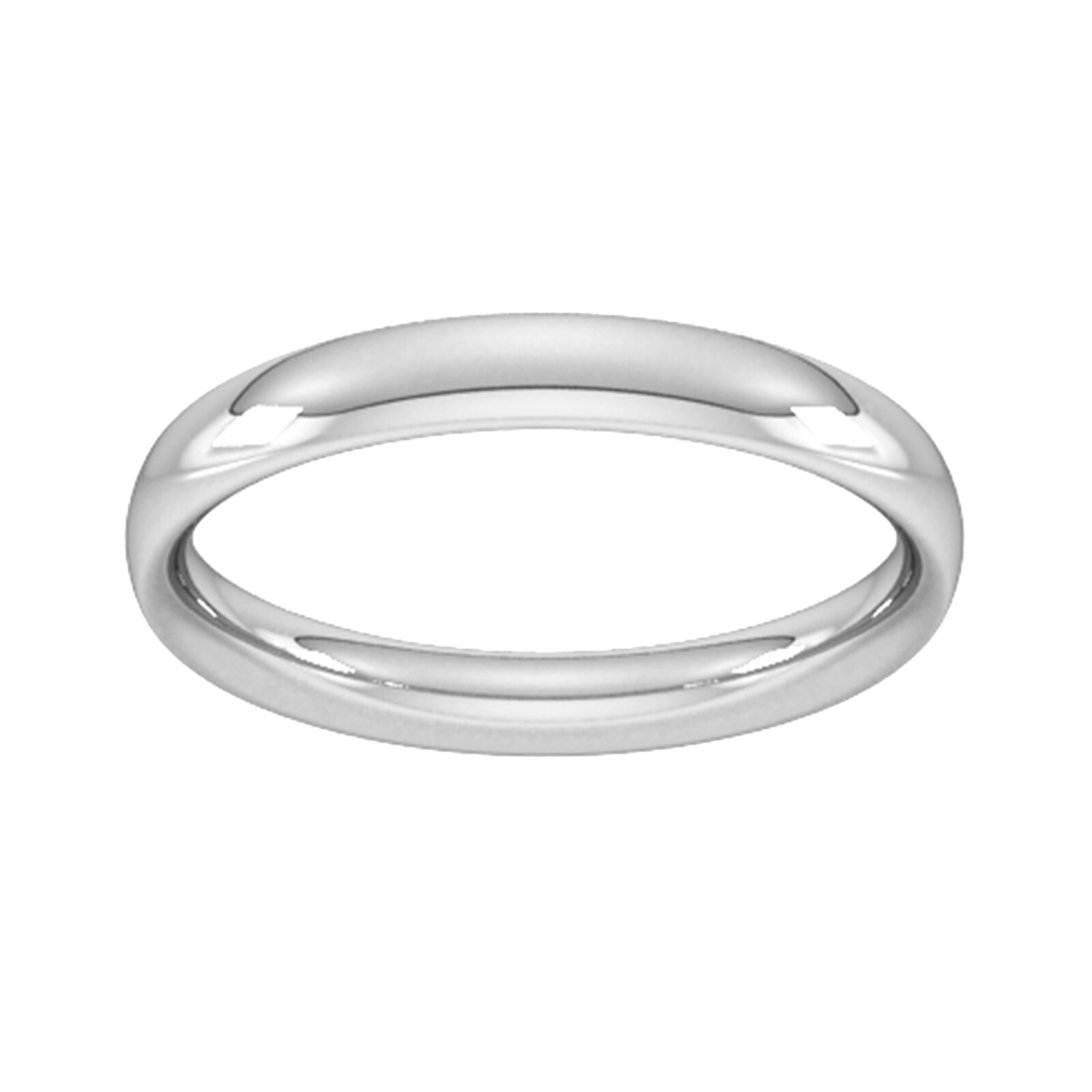 Goldsmiths 3mm Traditional Court Heavy Wedding Ring In 950 Palladium Goldsmiths 3mm Traditional Court Heavy Wedding Ring In 950 Palladium
