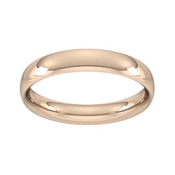 08309108 - 4mm Traditional Court Heavy Wedding Ring In 9 Carat Rose Gold
