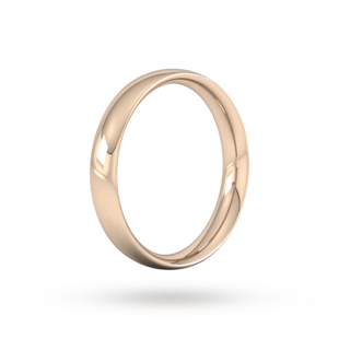 Goldsmiths 4mm Traditional Court Heavy Wedding Ring In 9 Carat Rose Gold