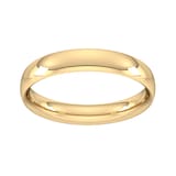 Goldsmiths 4mm Traditional Court Heavy Wedding Ring In 18 Carat Yellow Gold - Ring Size Q