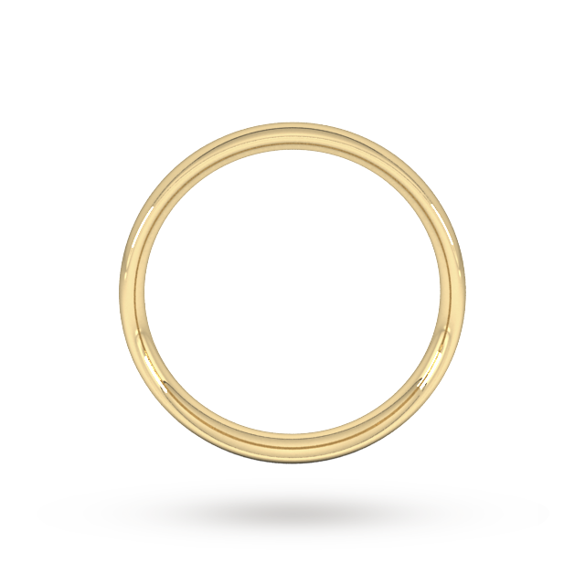 Goldsmiths 4mm Traditional Court Heavy Wedding Ring In 18 Carat Yellow Gold - Ring Size R Goldsmiths 4mm Traditional Court Heavy Wedding Ring In 18 Carat Yellow Gold - Ring Size R