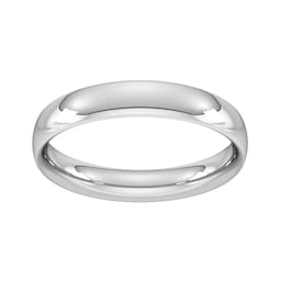 08309113 - 4mm Traditional Court Heavy Wedding Ring In Platinum