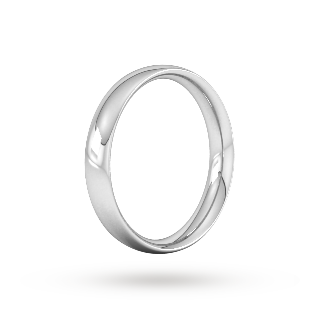 Goldsmiths 4mm Traditional Court Heavy Wedding Ring In Sterling Silver Goldsmiths 4mm Traditional Court Heavy Wedding Ring In Sterling Silver