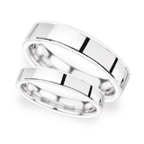 Goldsmiths 4mm Traditional Court Heavy Milgrain Edge Wedding Ring In 950 Palladium