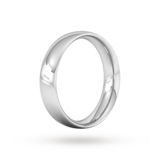 Goldsmiths 5mm Traditional Court Heavy Wedding Ring In Platinum - Ring Size U