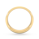 Goldsmiths 5mm Traditional Court Heavy Matt Finished Wedding Ring In 9 Carat Yellow Gold